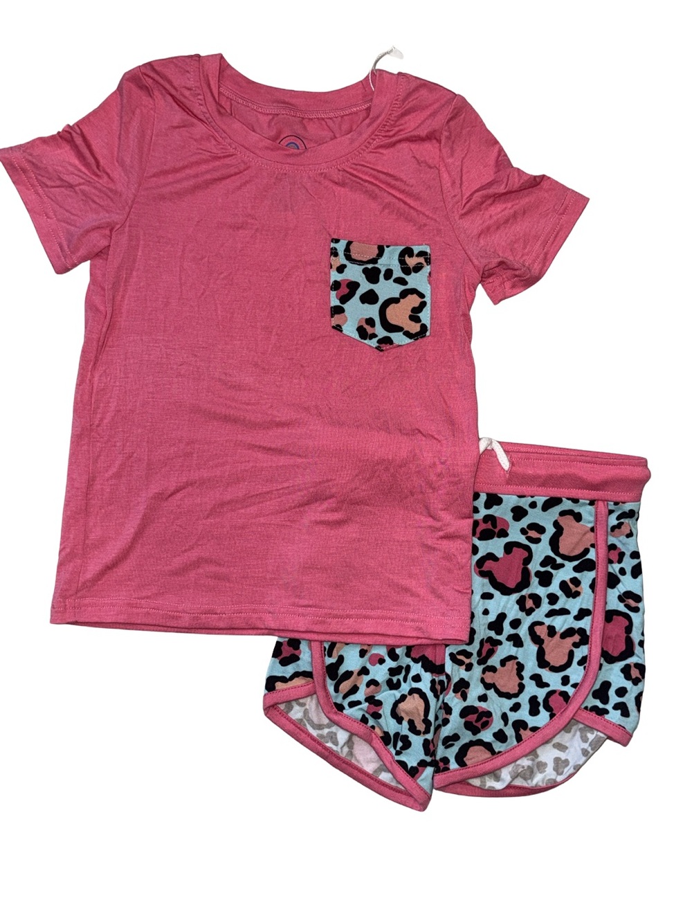 Mickey Animal Print Bamboo daywear  Set- LucaNinoandCo.- Size 3T